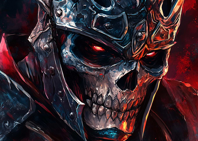 Dark Fantasy Skull Warrior