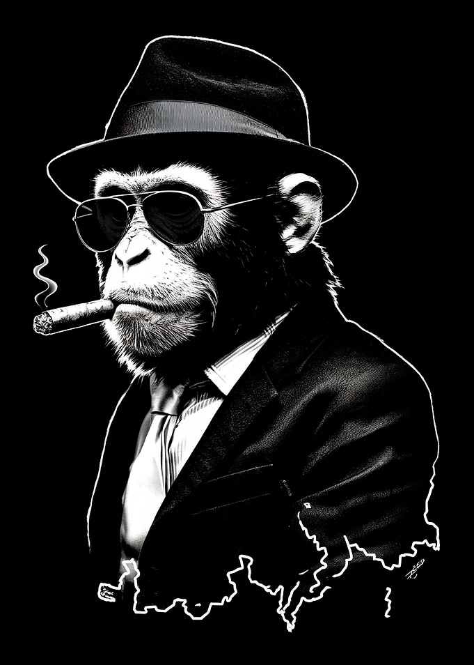 Chimp in Suit