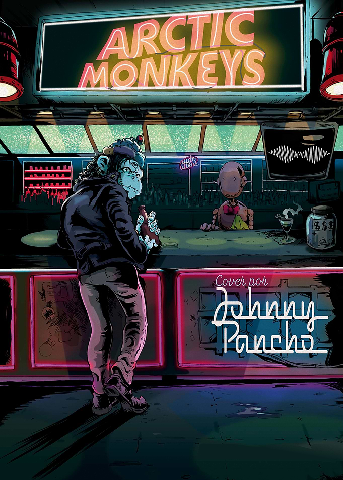 Arctic Monkeys Bar Illustration