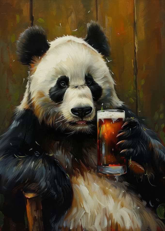 Beer Drinking Panda