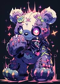 Cyberpunk Teddy Bear