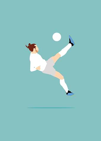 Overhead Kick Of Welsh Soccer Player