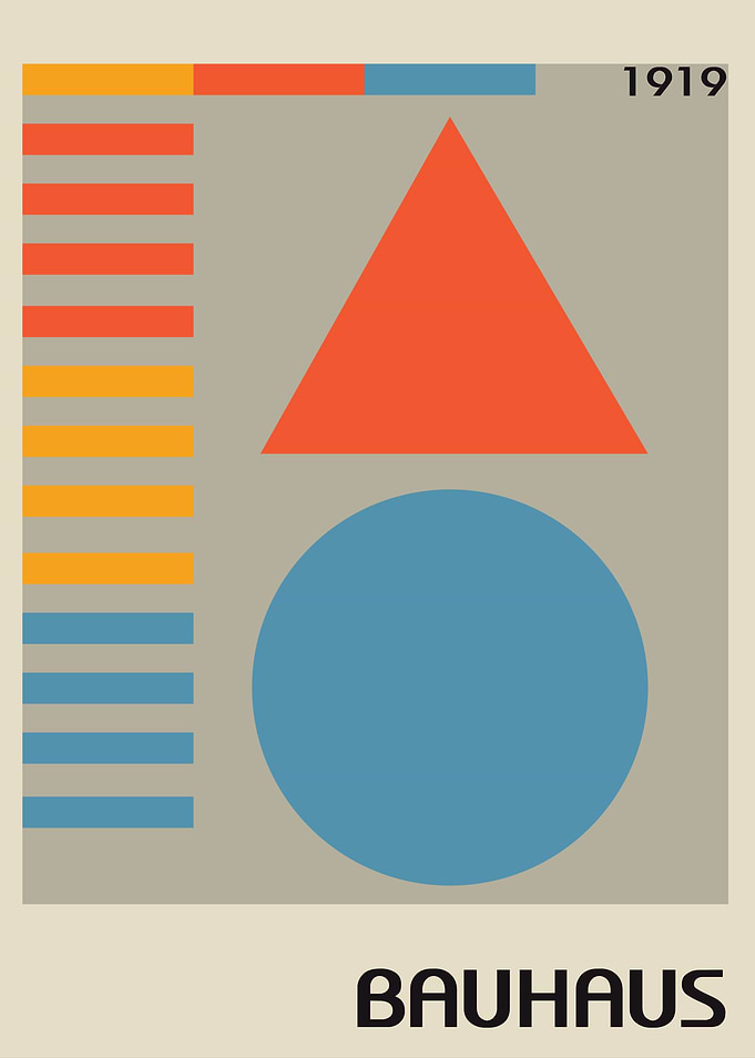 Bauhaus Geometric Art Print 1919