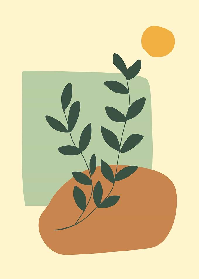 Abstract Plant Art