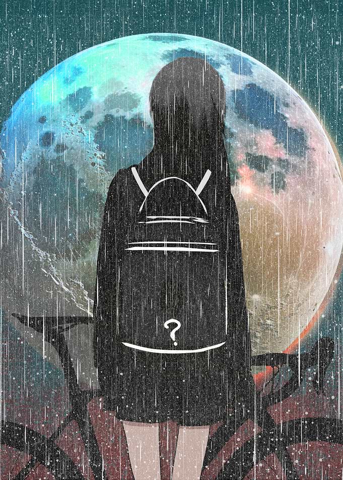 Rainy Night Silhouette