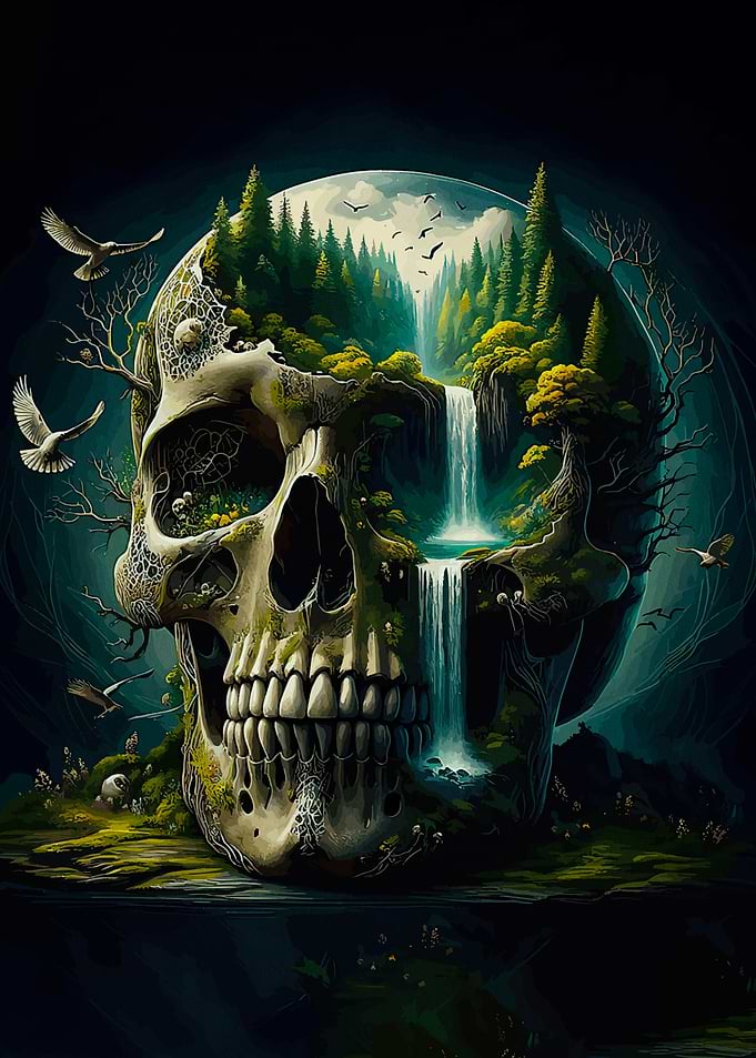 Skull Forest Waterfall