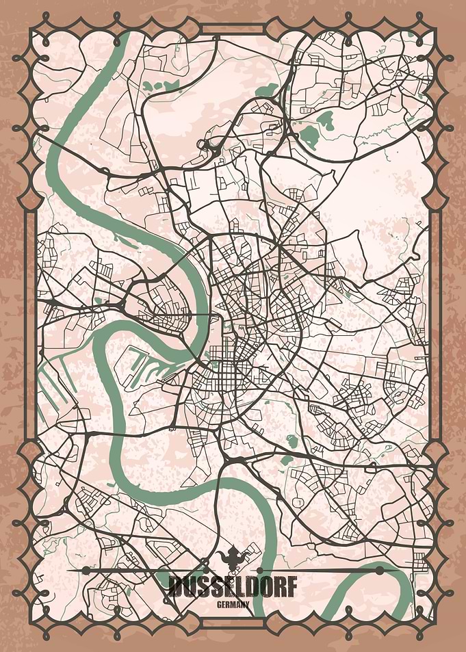 Dusseldorf City Map