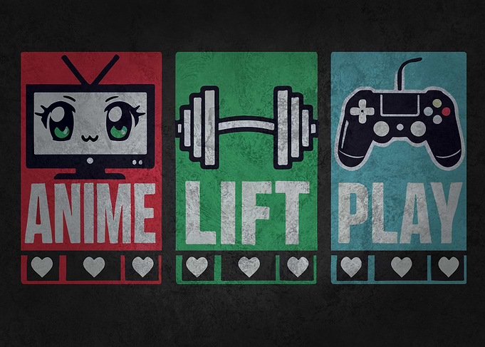 Anime, Lift, Play - Otaku Gaming