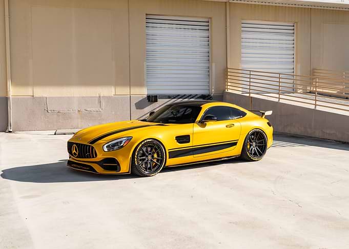 Yellow Mercedes-AMG GT