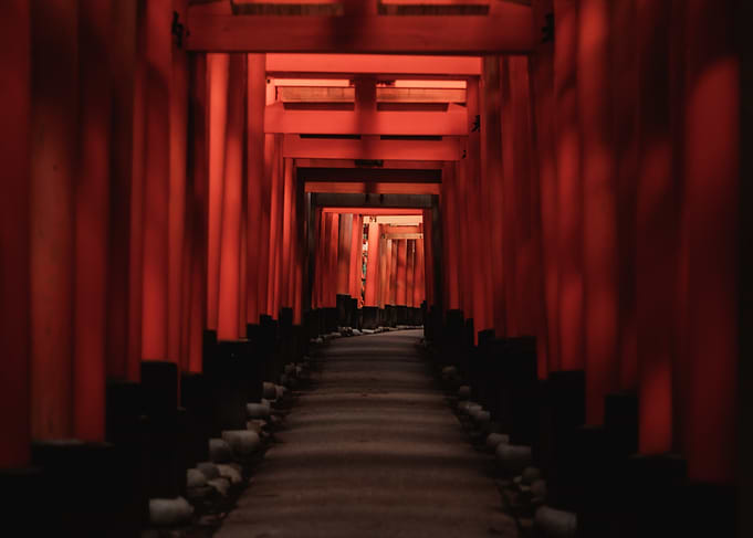 Fushimi Inari Taisha Torii Gate Pathway