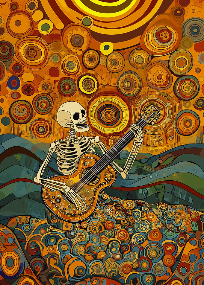 Sugar Skeleton Guitarist