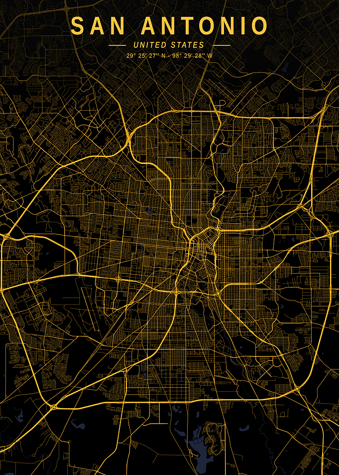 San Antonio Golden City Map