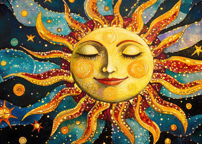 Smiling Sun Mosaic