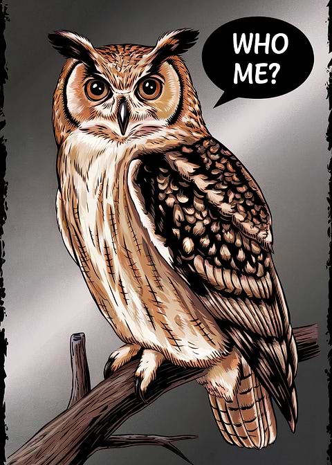 Who Me — living room metal wall art