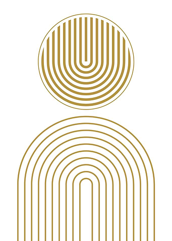 Golden Geometric Art