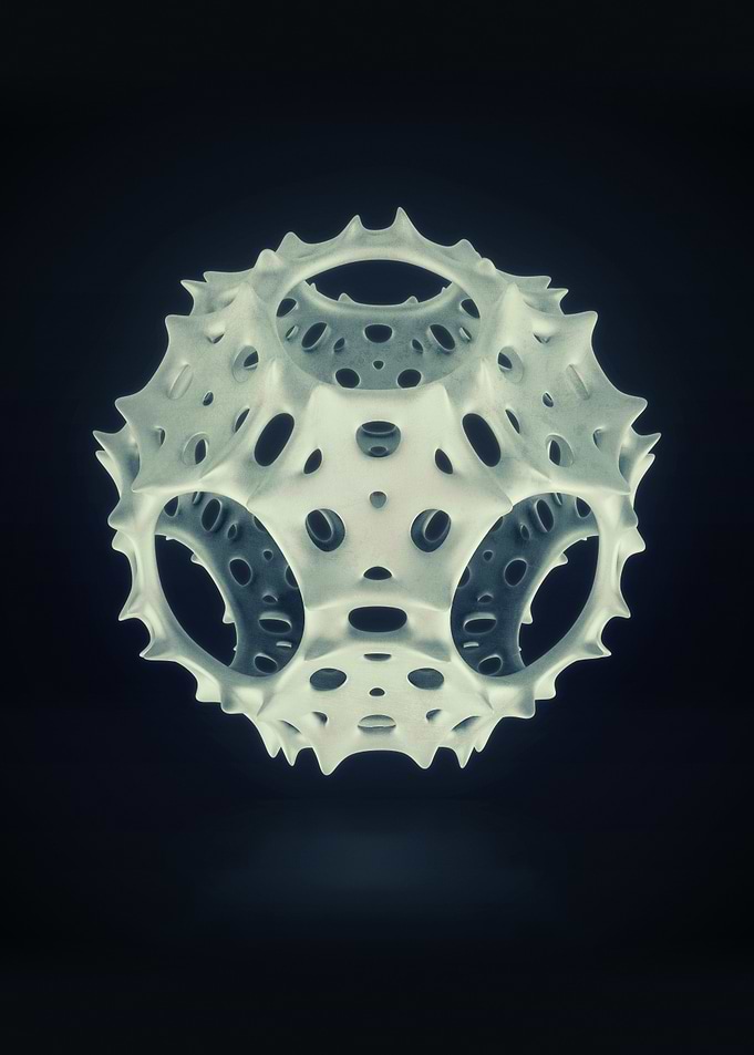 Icosahedron Bloom: The Geometry of Growth'