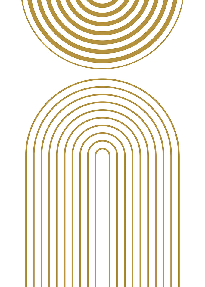 Golden Geometric Art