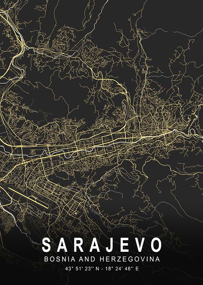 Sarajevo Silver City Map