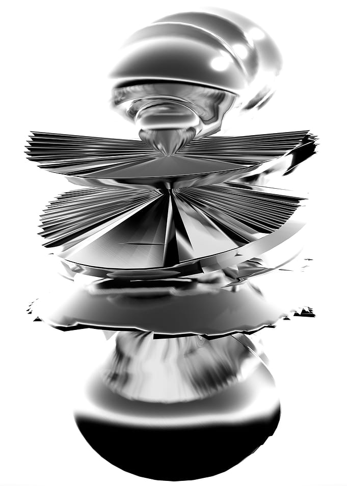 Abstract Metallic Sculpture