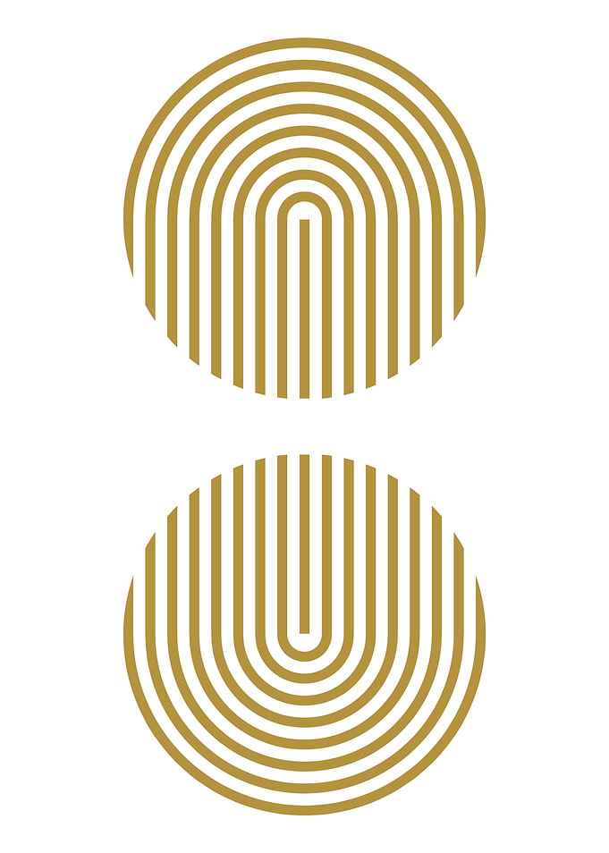 Golden Abstract Circles