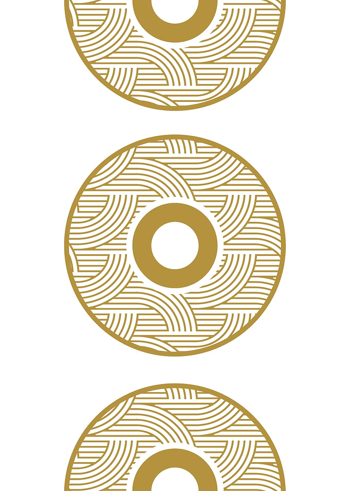 Gold Geometric Circles
