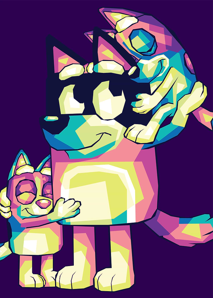 Bluey Family Hug
