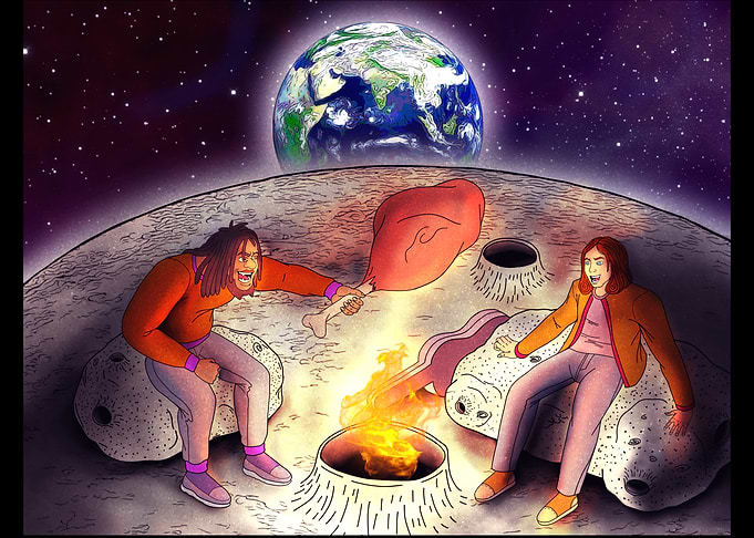CampFire On The Moon