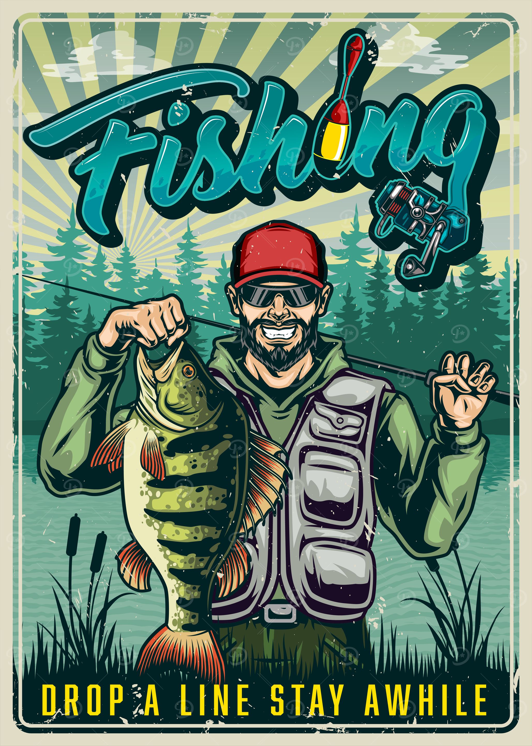 Fishing Poster - Drop a Line