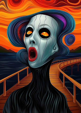 The Scream on the Pier