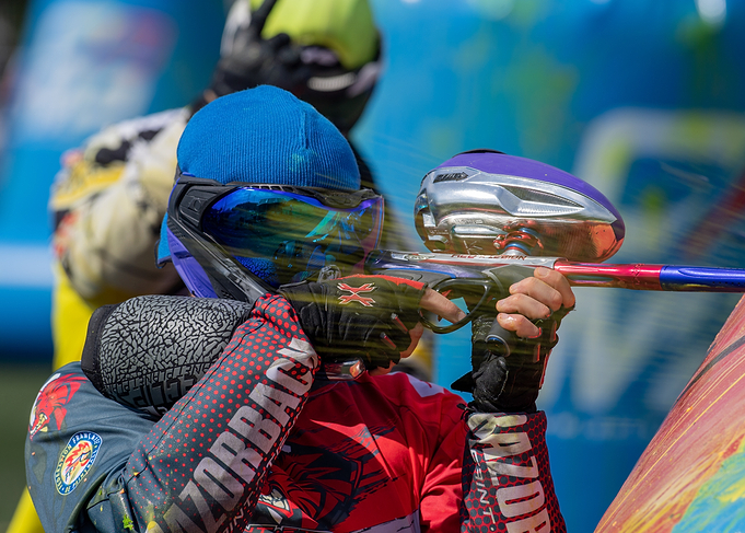 Paintball Player Aiming