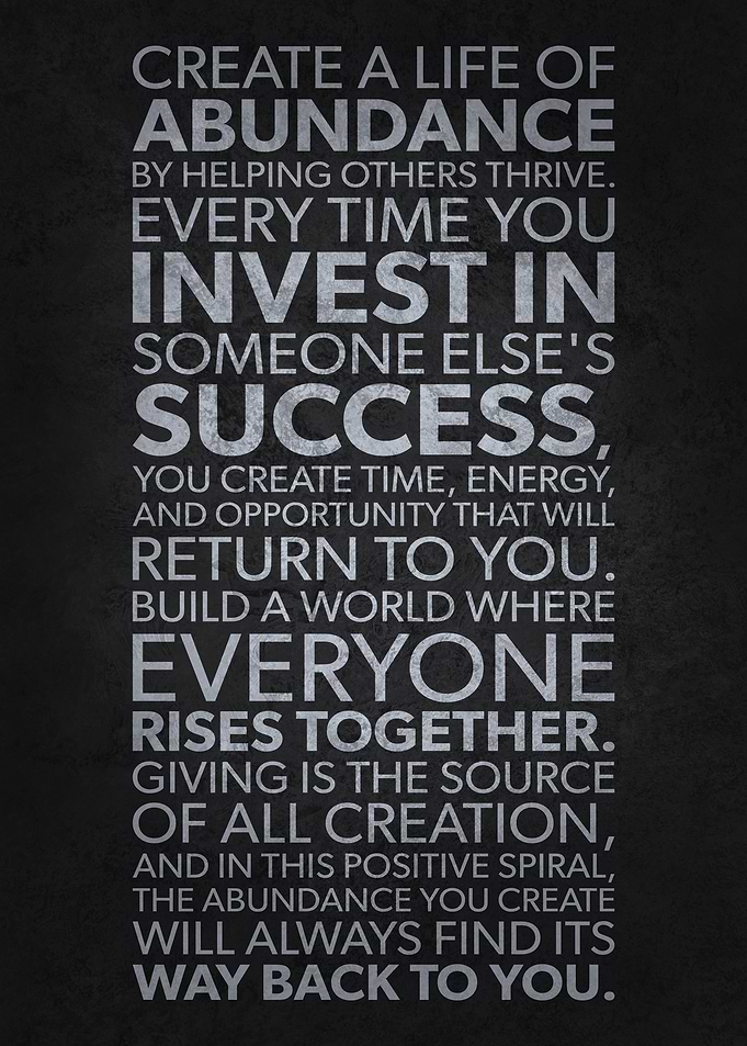 Abundance Success, Motivational Quote