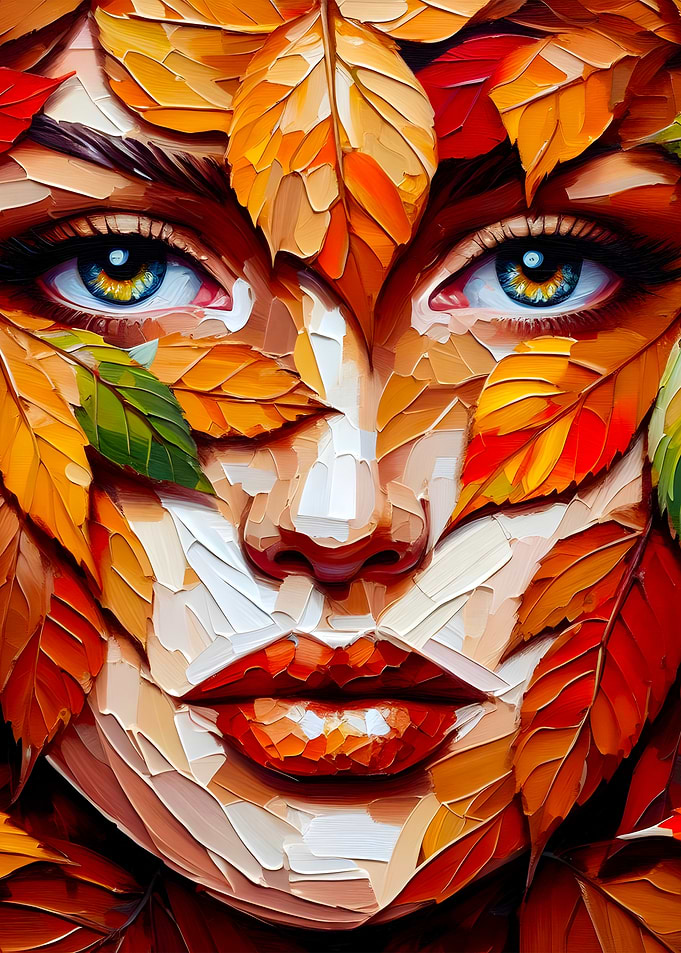 Autumn Leaves Portrait