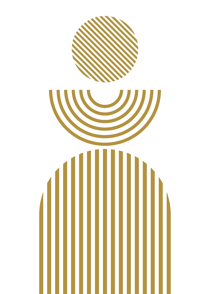 Gold Geometric Shapes