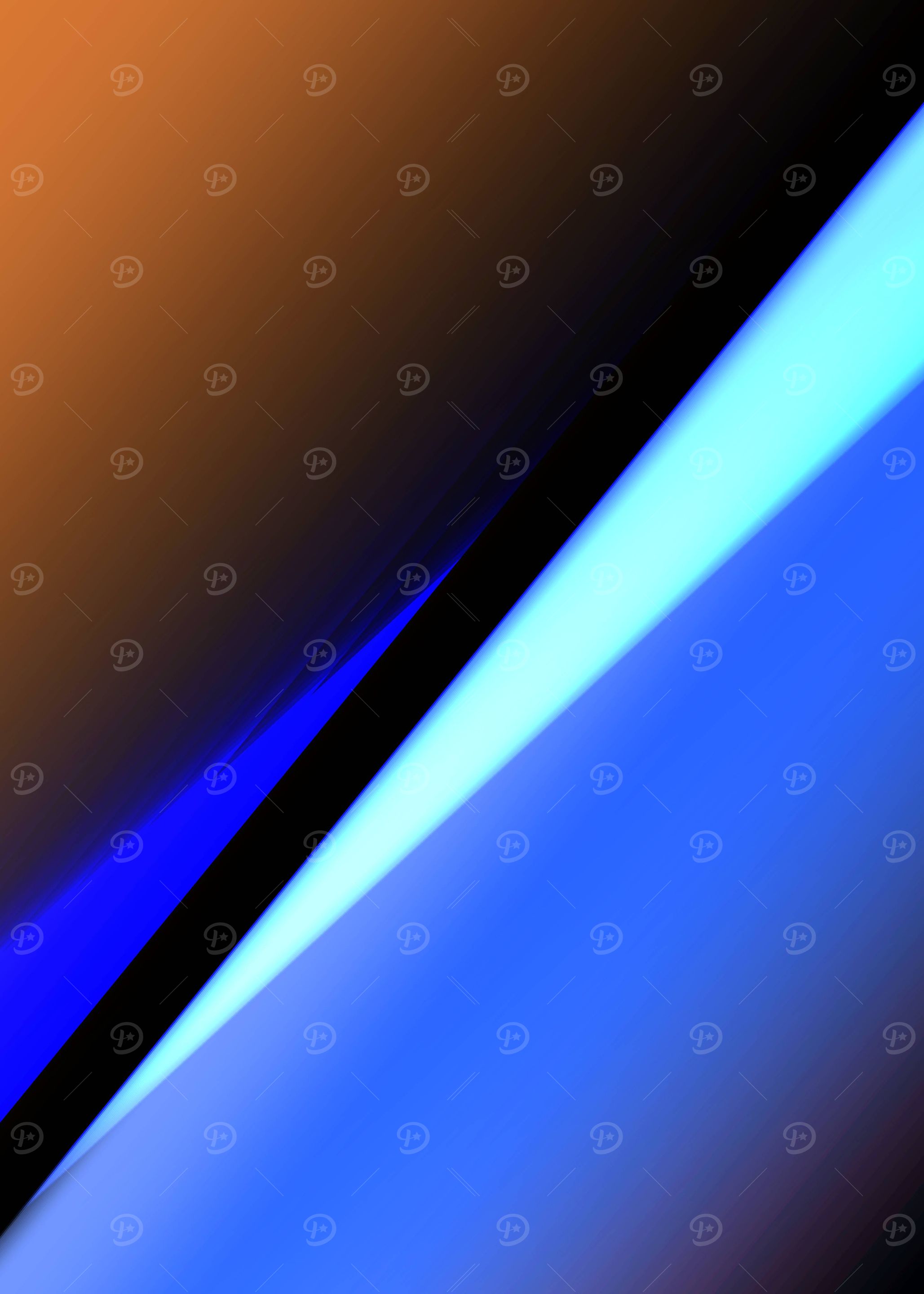 Abstract Blue and Orange Gradient