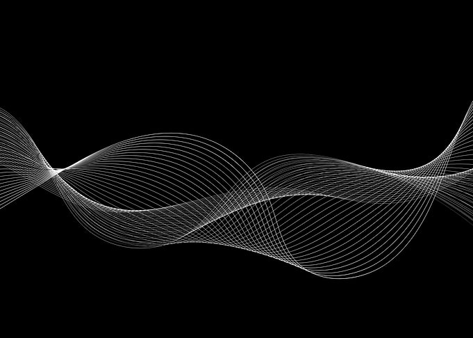 Abstract White Waves