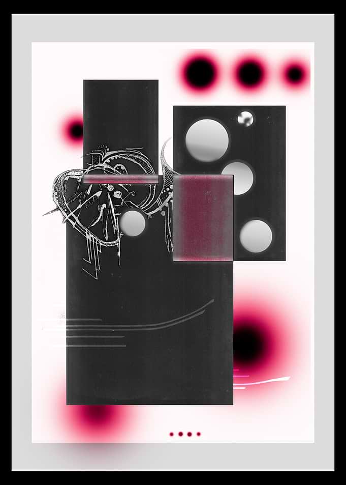 Pink Glow - Abstract Geometric