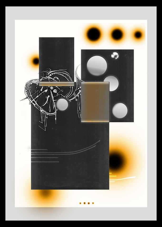Yellow Radiance - Abstract Geometric Art