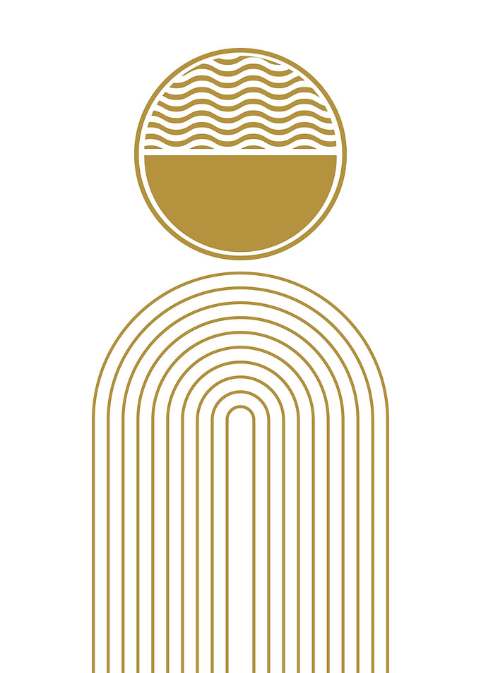 Golden Abstract Art