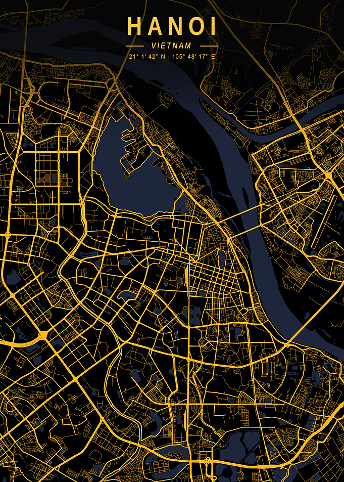 Hanoi Vietnam City Map