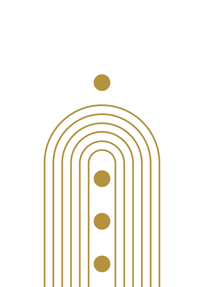 Golden Arches Abstract Art