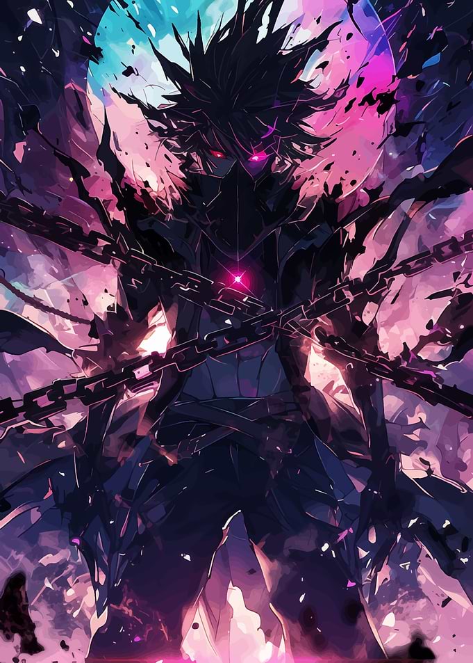 Anime Character with Chains