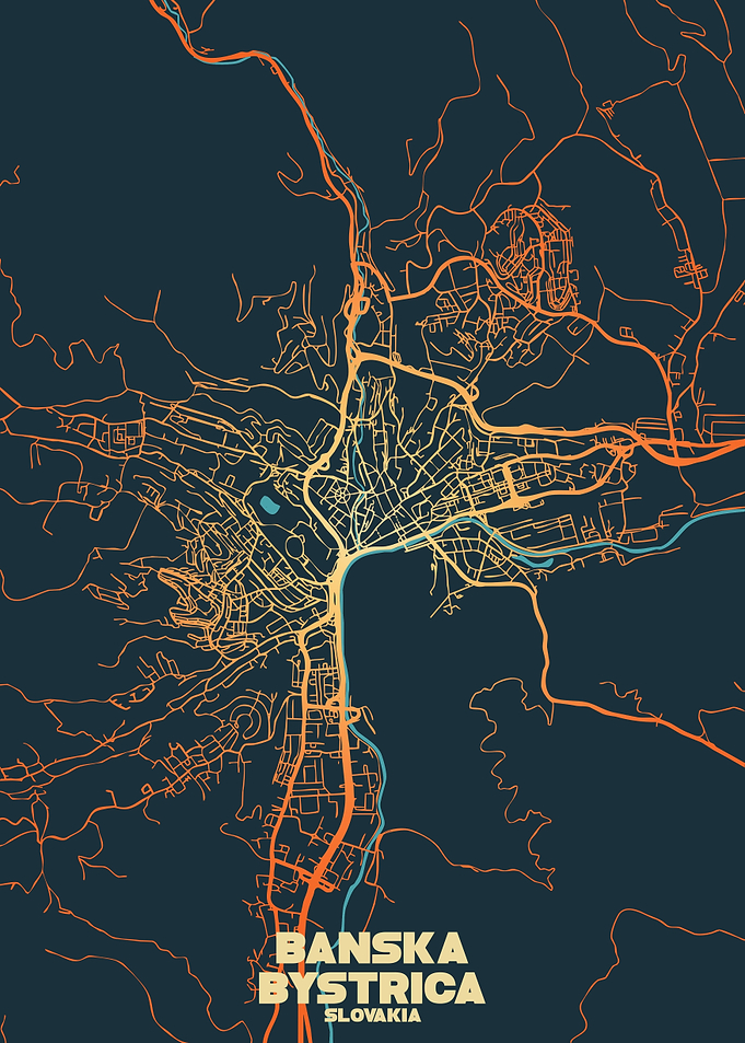 Banská Bystrica City Map