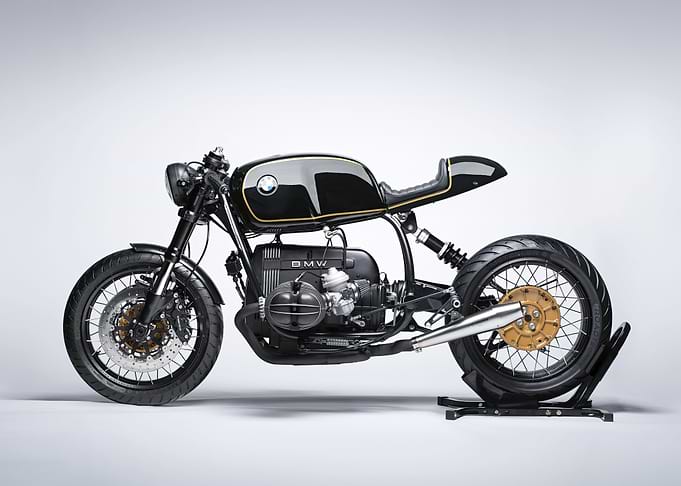 Black BMW Cafe Racer Motor