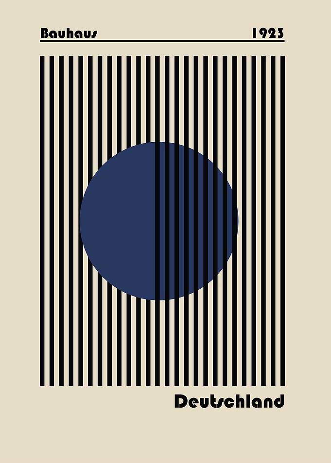 Bauhaus Geometric Art Print