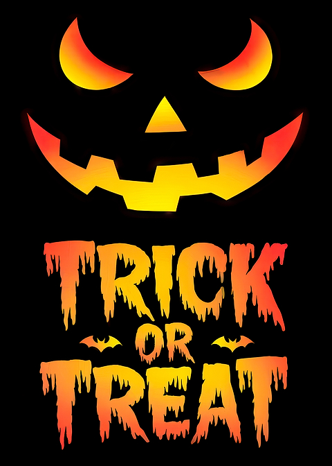 Halloween Jack-o'-Lantern — metal poster wall art