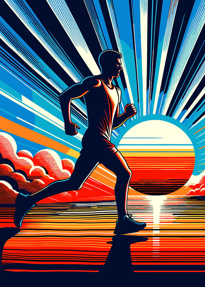 Runner at Sunset