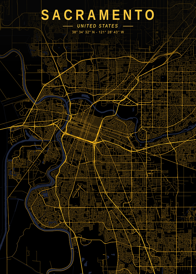 Sacramento Golden City Map
