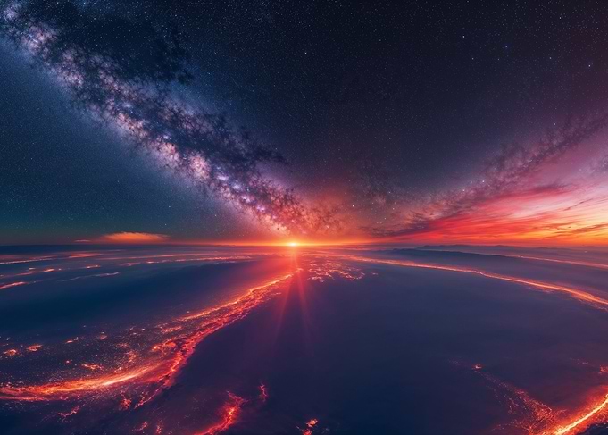 Milky Way Sunset