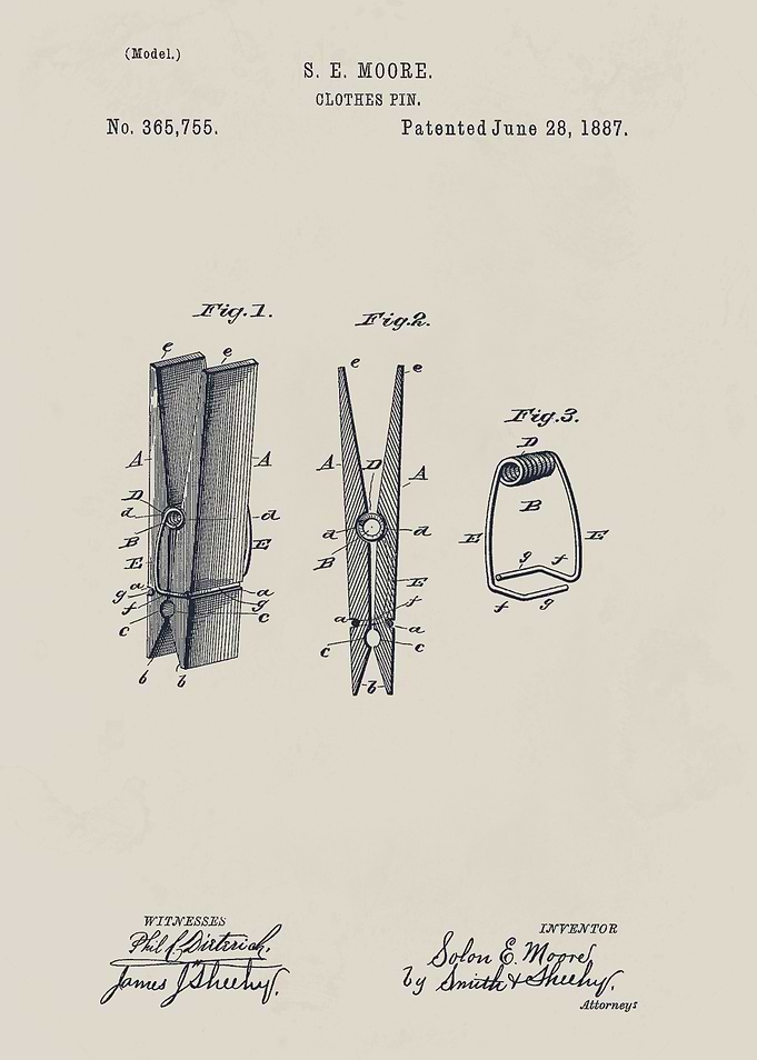 Clothes Peg Patent