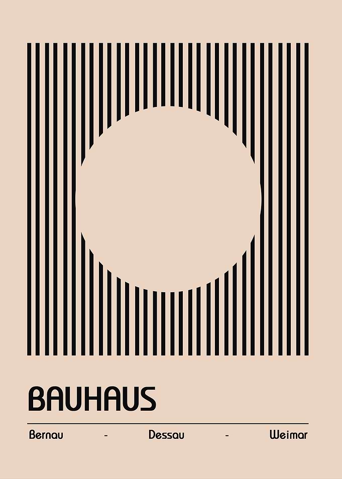 Bauhaus Minimalist Art Print